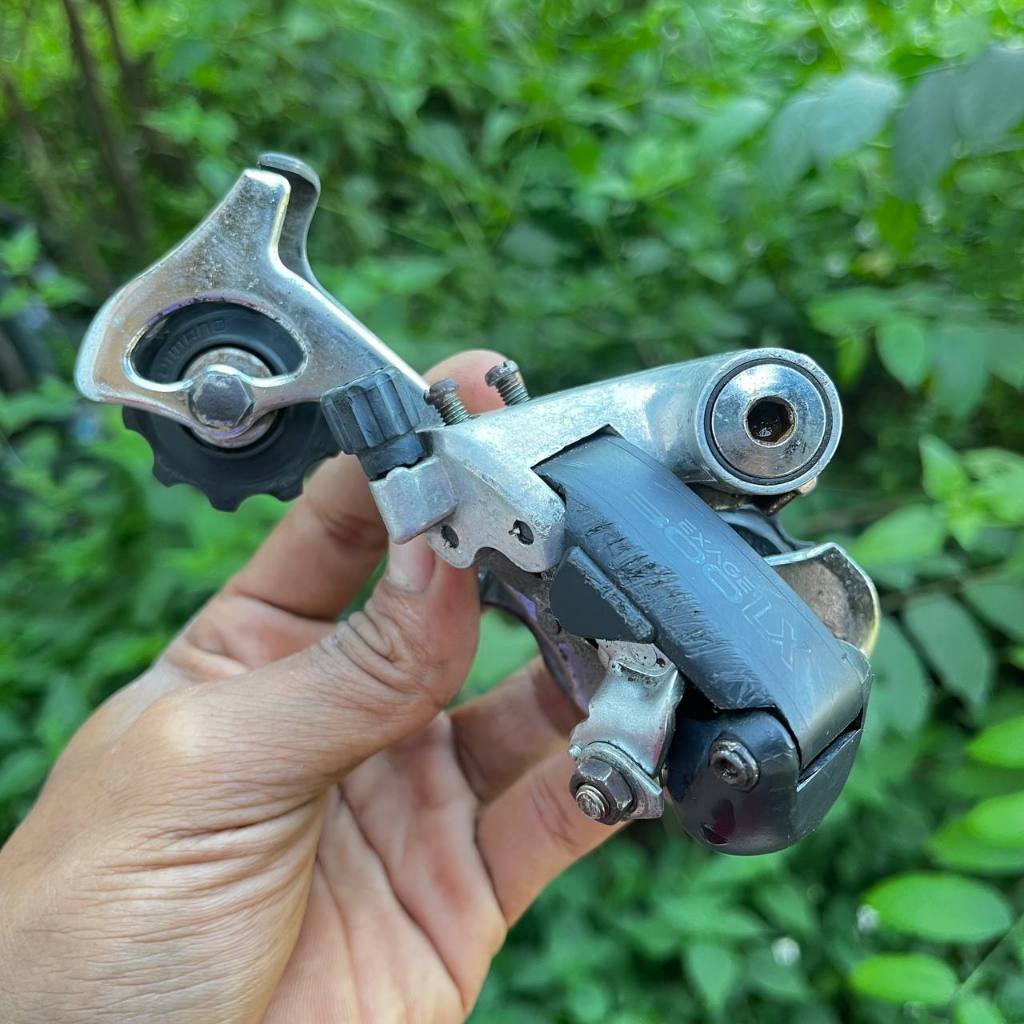 Rd Rear Derrailleur operan sepeda shimano exage 300LX 8 speed kebawah bekas pakai lengkap normal
