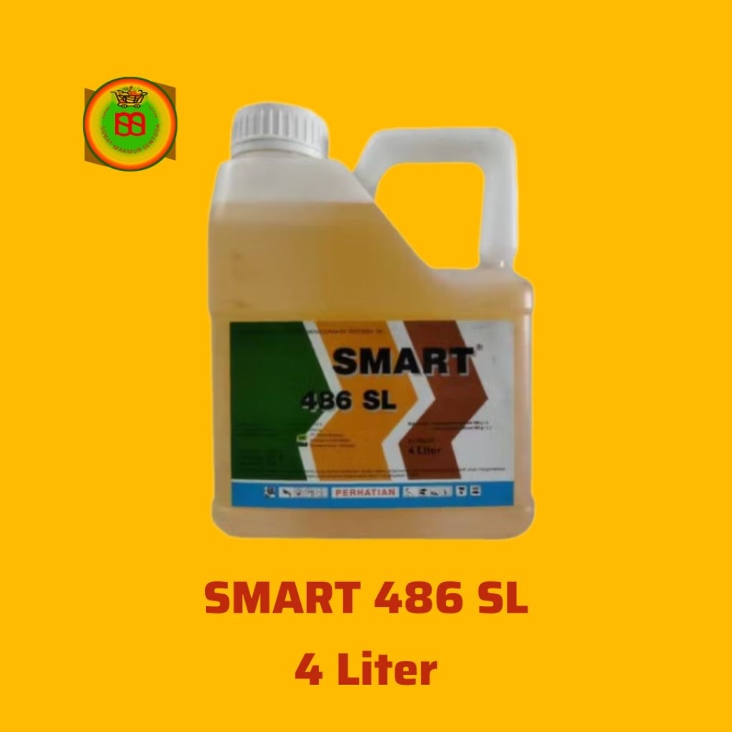 Herbisida SMART 486 SL, kemasan jirigen 4 liter.