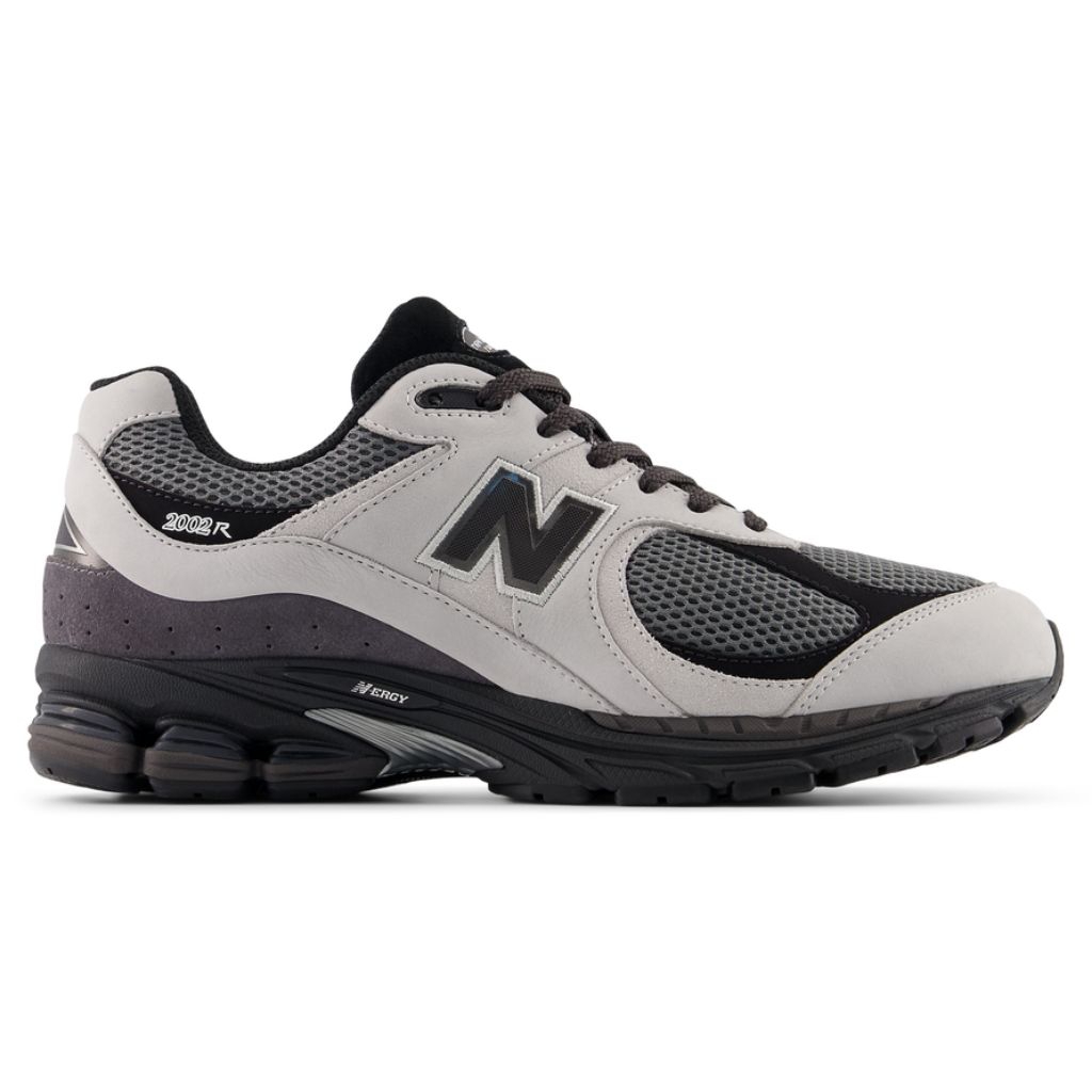Sepatu Kasual / Daily Shoes - Nb 2002 Unisex Black / Grey - Pig Skin