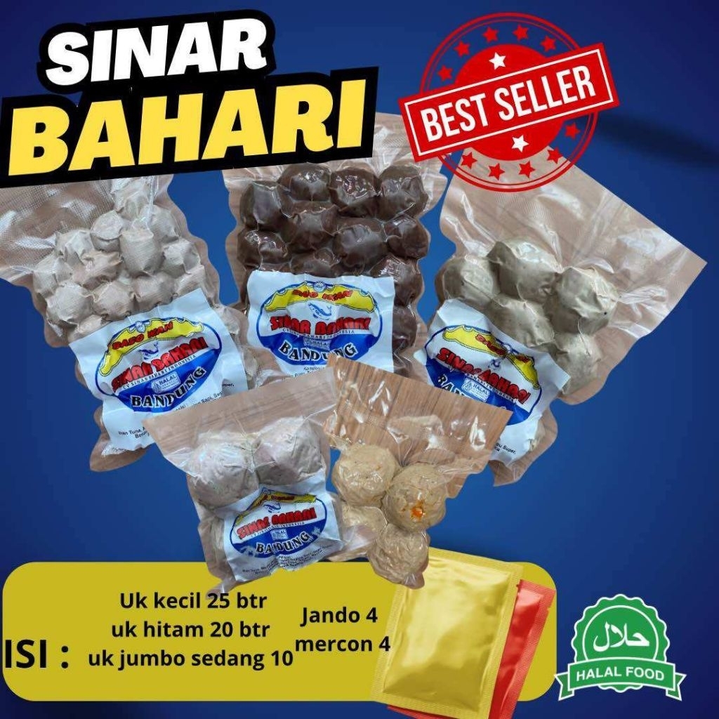 baso ikan sinar bahari isi 25/baso ikan tengiri/baso sinar bahari