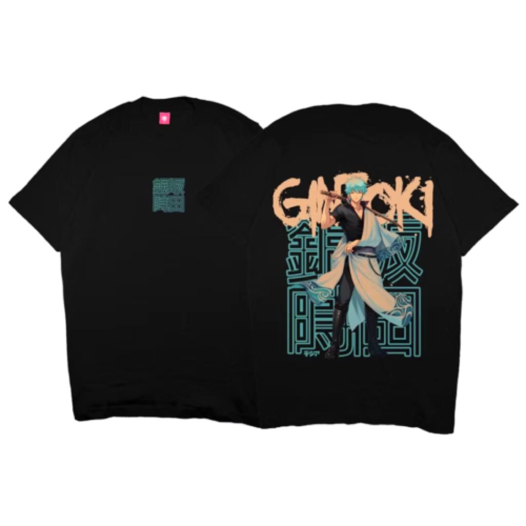 Kaos GINTOKI SAKATA GINTAMA GIN BAJU JEPANG ANIME MANGA T-Shirt