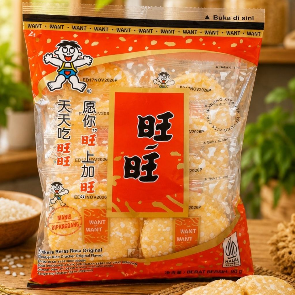 Want want Rice Crackers Snow rice crackers manis Rice crackers asin crackers salted Krekers beras ma