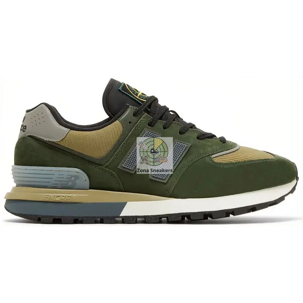 Sepatu Stone Island X NB 574 Legacy Dark Green