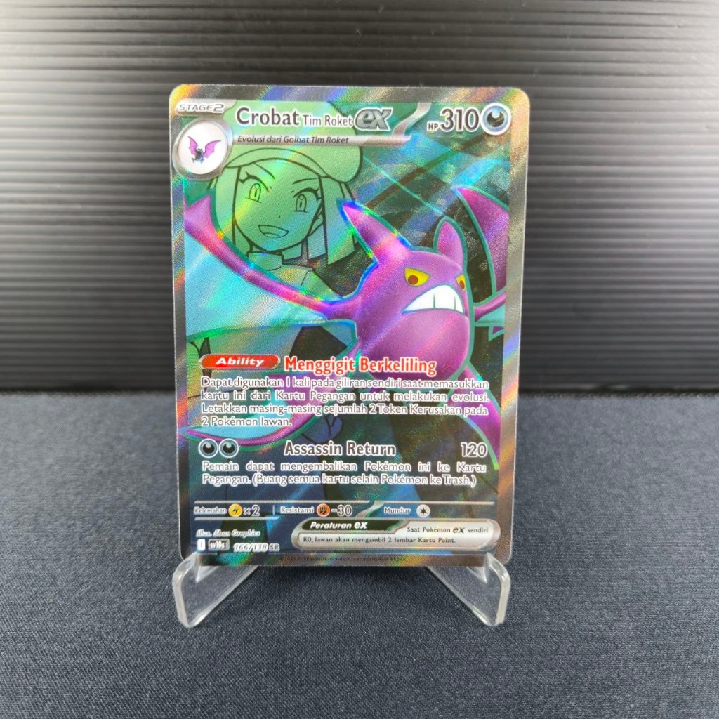 Crobat Tim Roket EX SR 166/138 IDN