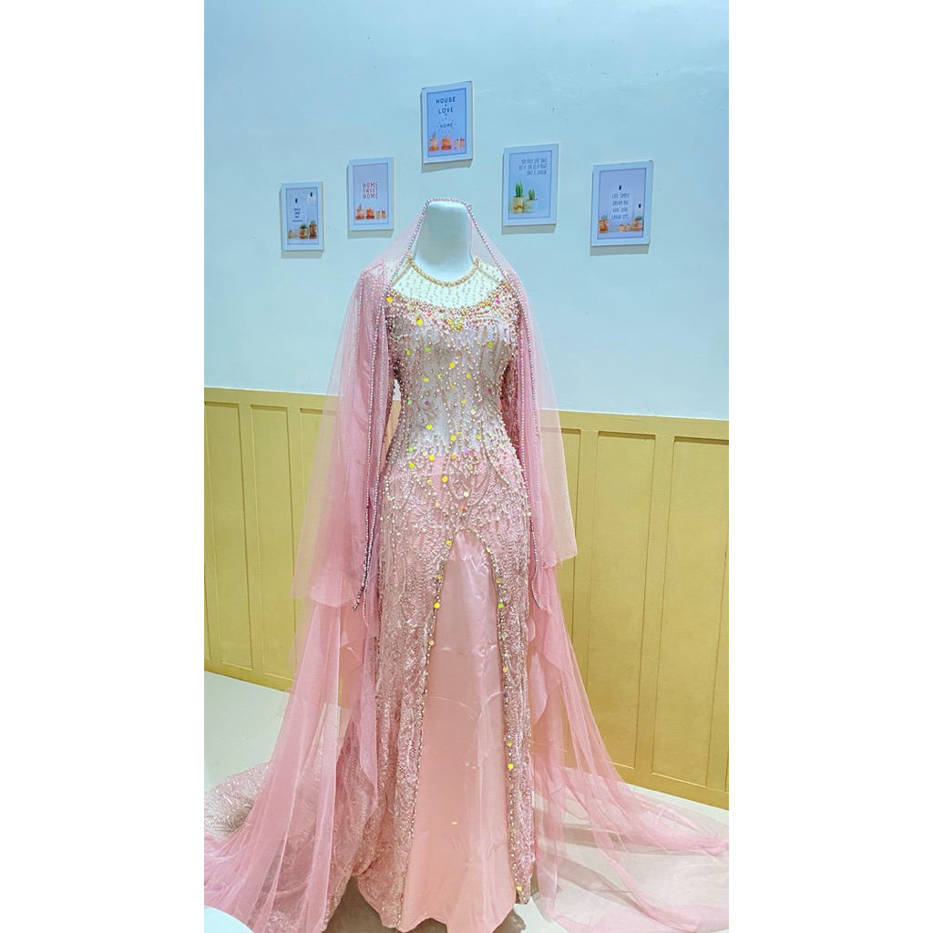 Kebaya Belah Rosegold
