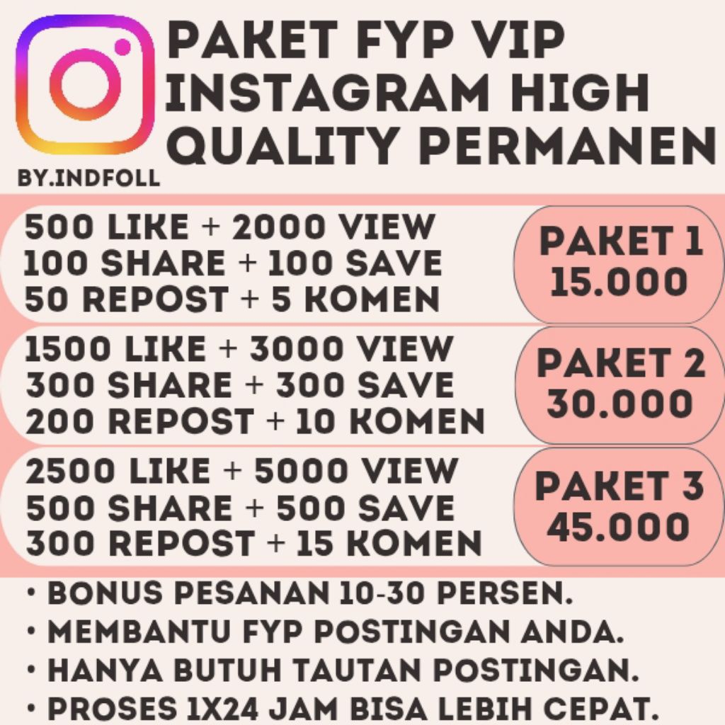 PAKET FYP INSTAGRAM REAL GLOBAL GARANSI SELAMANYA HIGH QUALITY ( VIEW, LIKE, SAVE, SHARE, REPOST, KO