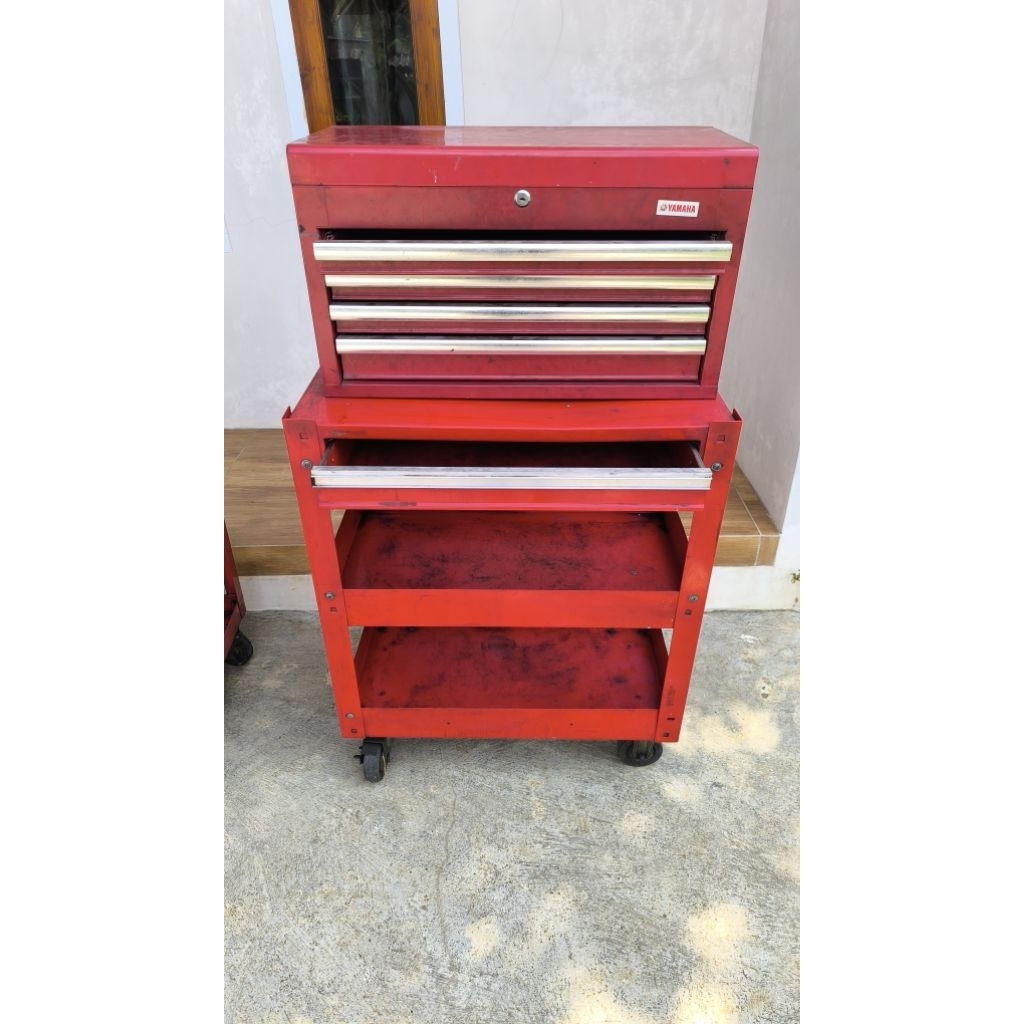Rak meja Toolkit toolbox tool box kit pemyimpanan kunci kunci bengkel ex dealer Yamaha