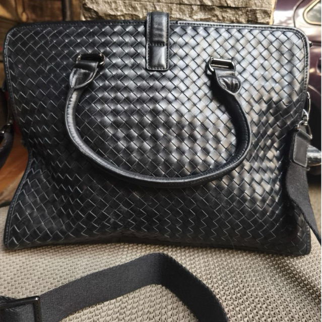 Tas Kulit Bottega Veneta L 36cm P 28cm Second Like New