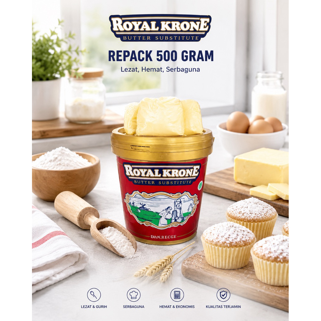 Royal Krone Butter Substitute / Mentega Royal Krone 500 Gram