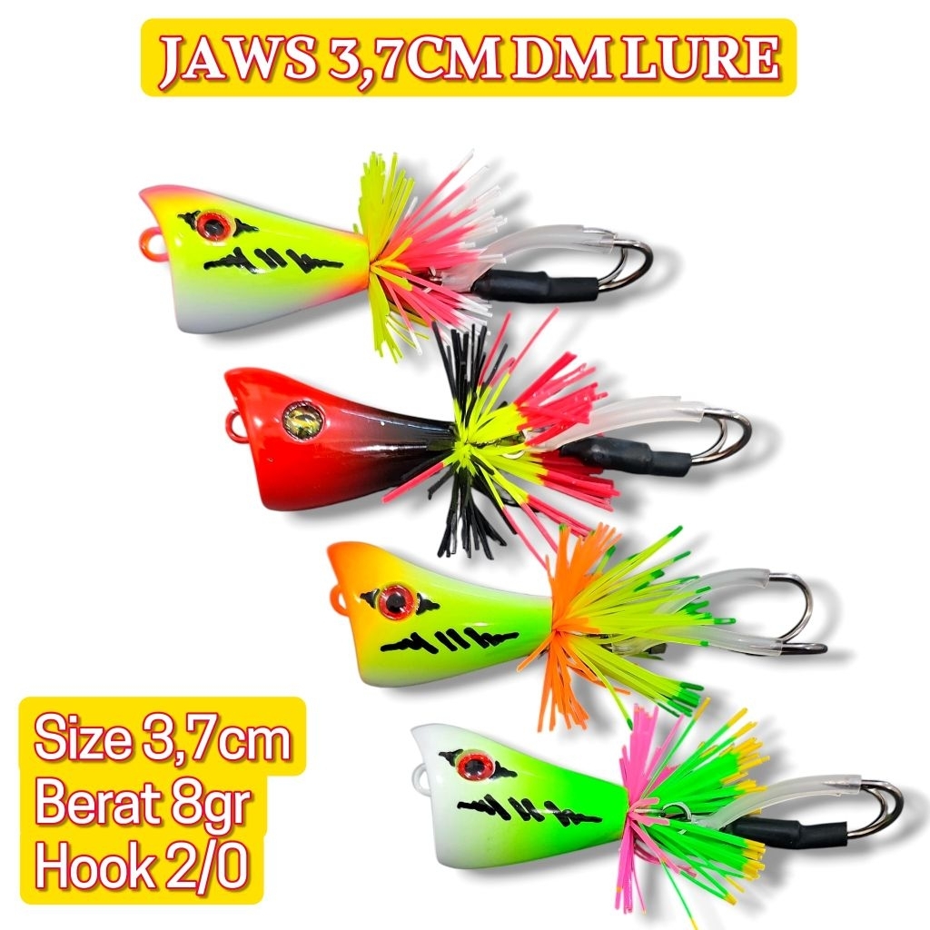 LURE JAWS STANDAR 3,7CM DM LURE. umpan casting gabus. lure casting gabus.