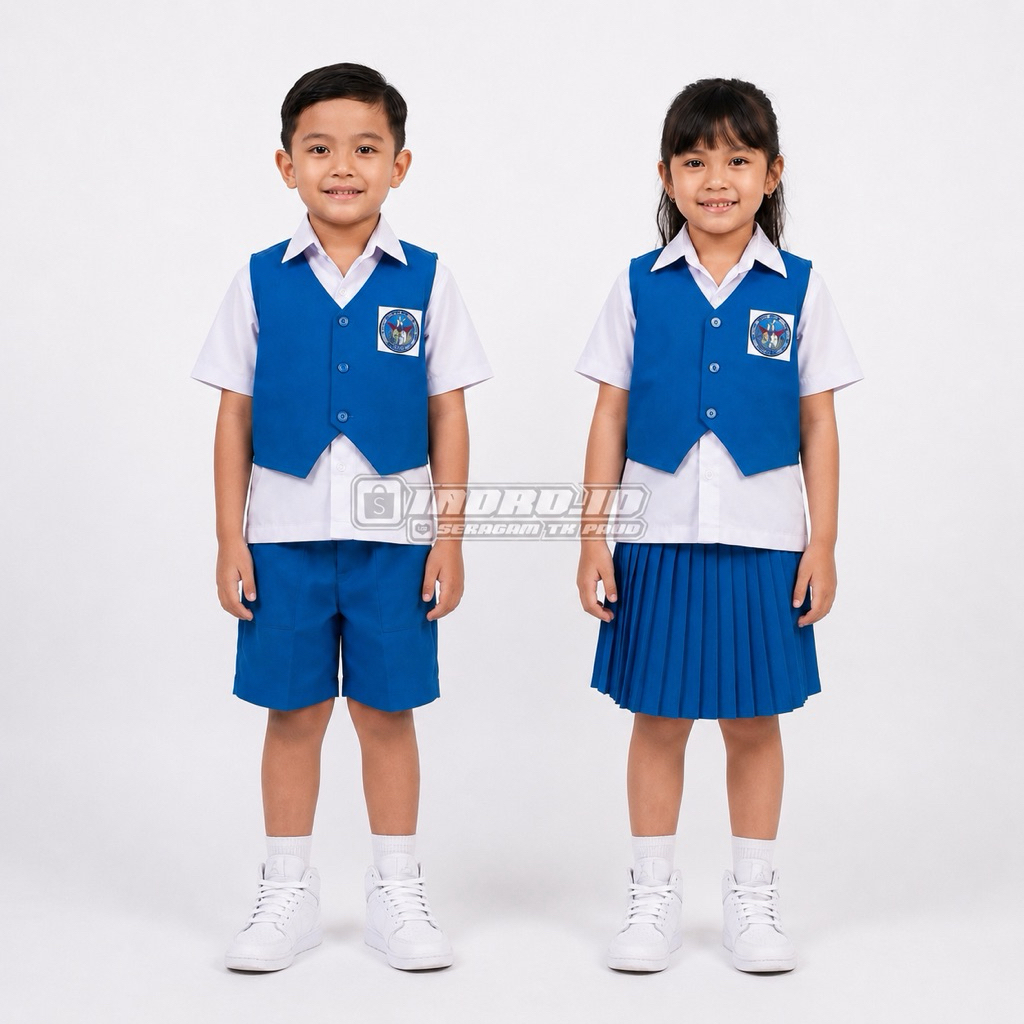 SERAGAM TK NASIONAL BIRU PUTIH