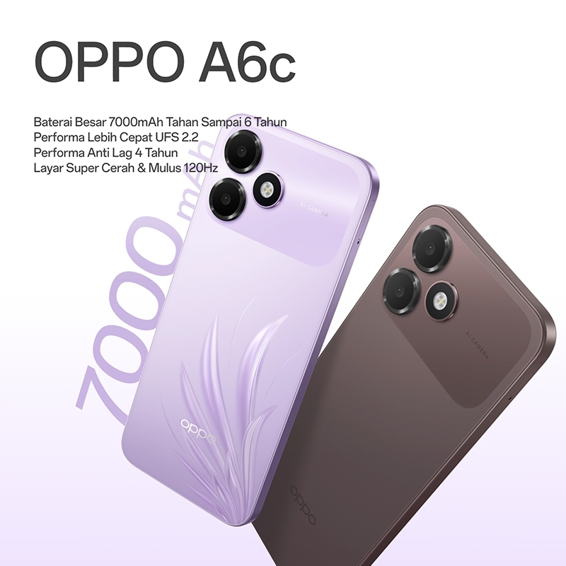 HP OPPO A6C 4GB 64GB Garansi Resmi - Smartphone Android RAM 4 ROM 64