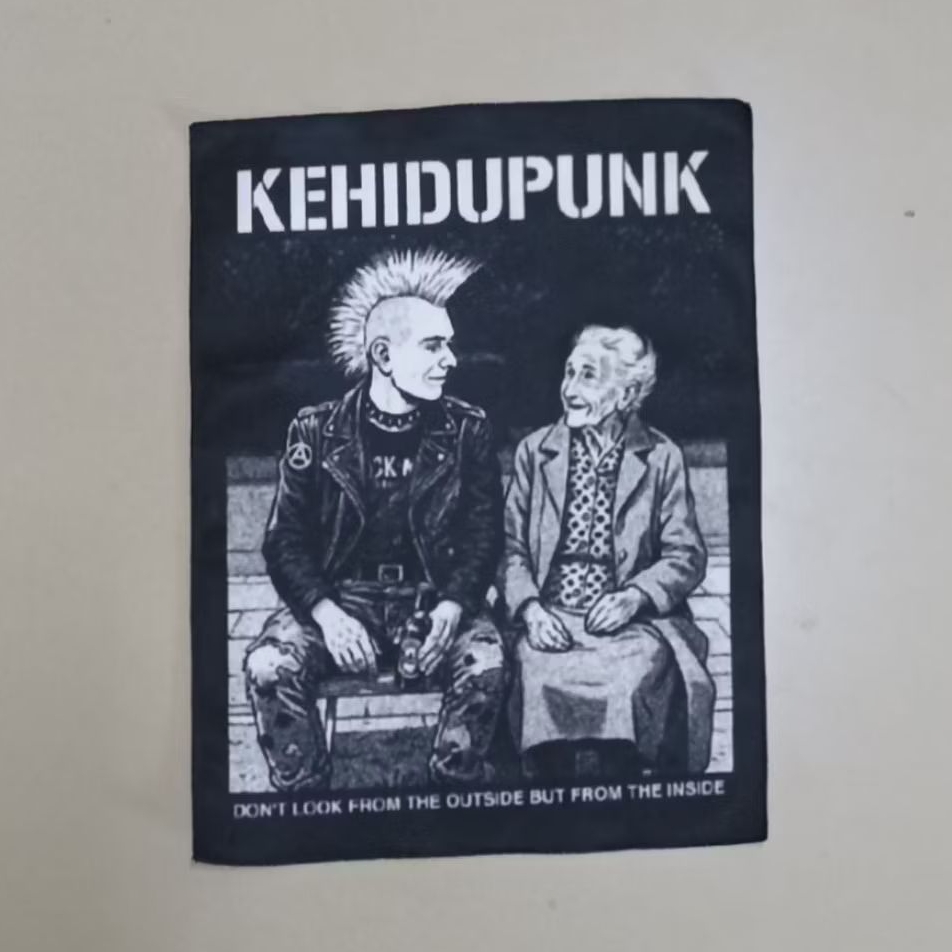 Backpatch PUNK / Emblem Punggung - PUNK'S NOT DEAD - KEHIDUPUNK