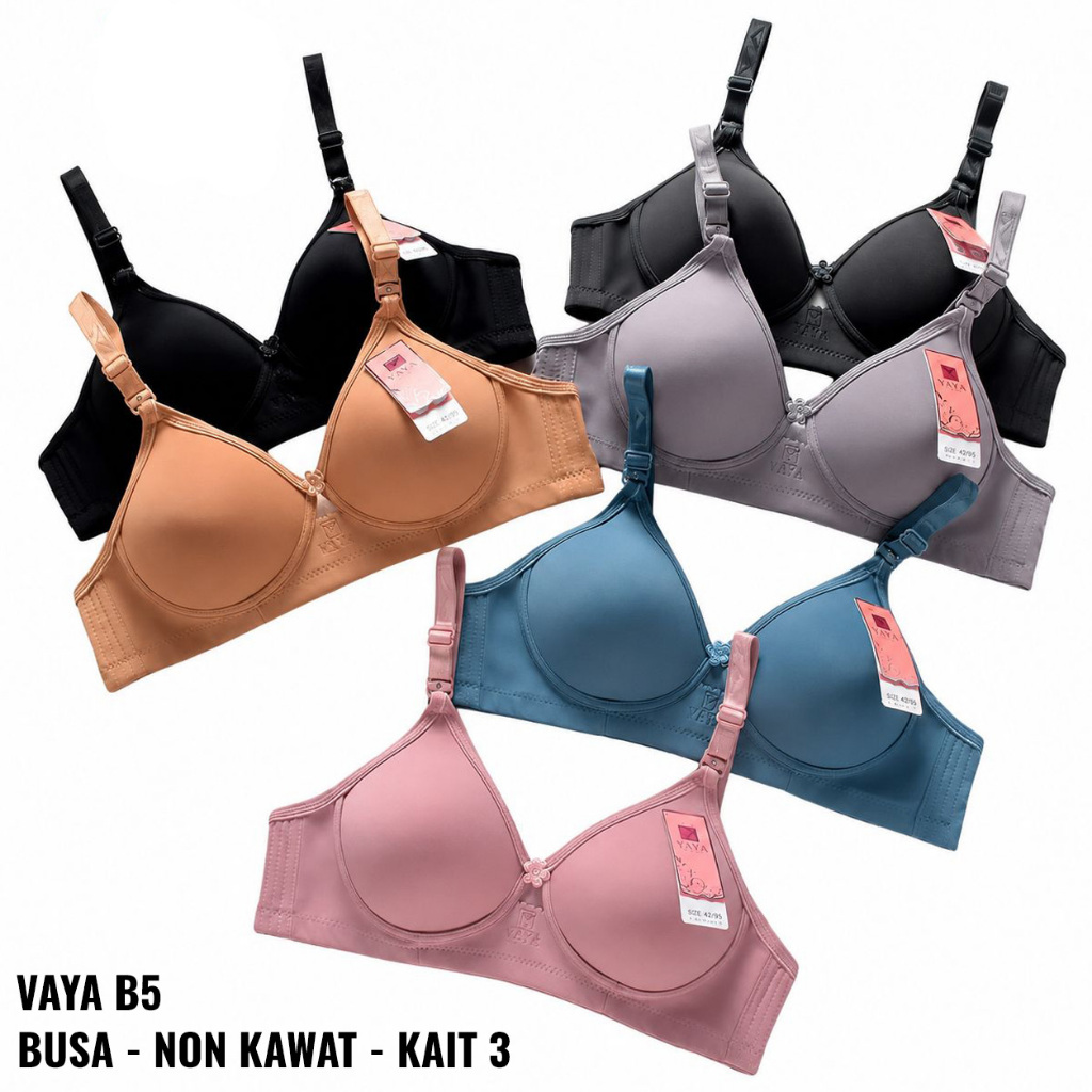 BH VAYA B5 BRA WANITA BH DALEMAN WANITA TANPA KAWAT PAKAIAN DALAM WANITA BRA NON KAWAT