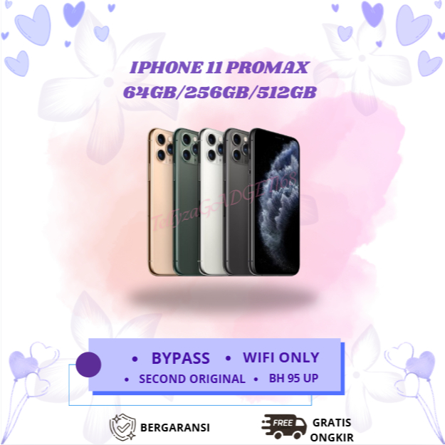 IPHONE 11 PROMAX WIFI ONLY 64GB/128GB/256GB Second Original Inter Mulus