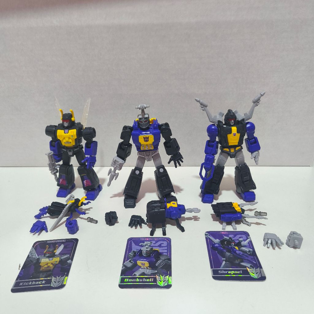 blokees transformers Insecticons set kickback bombshel sharpnel