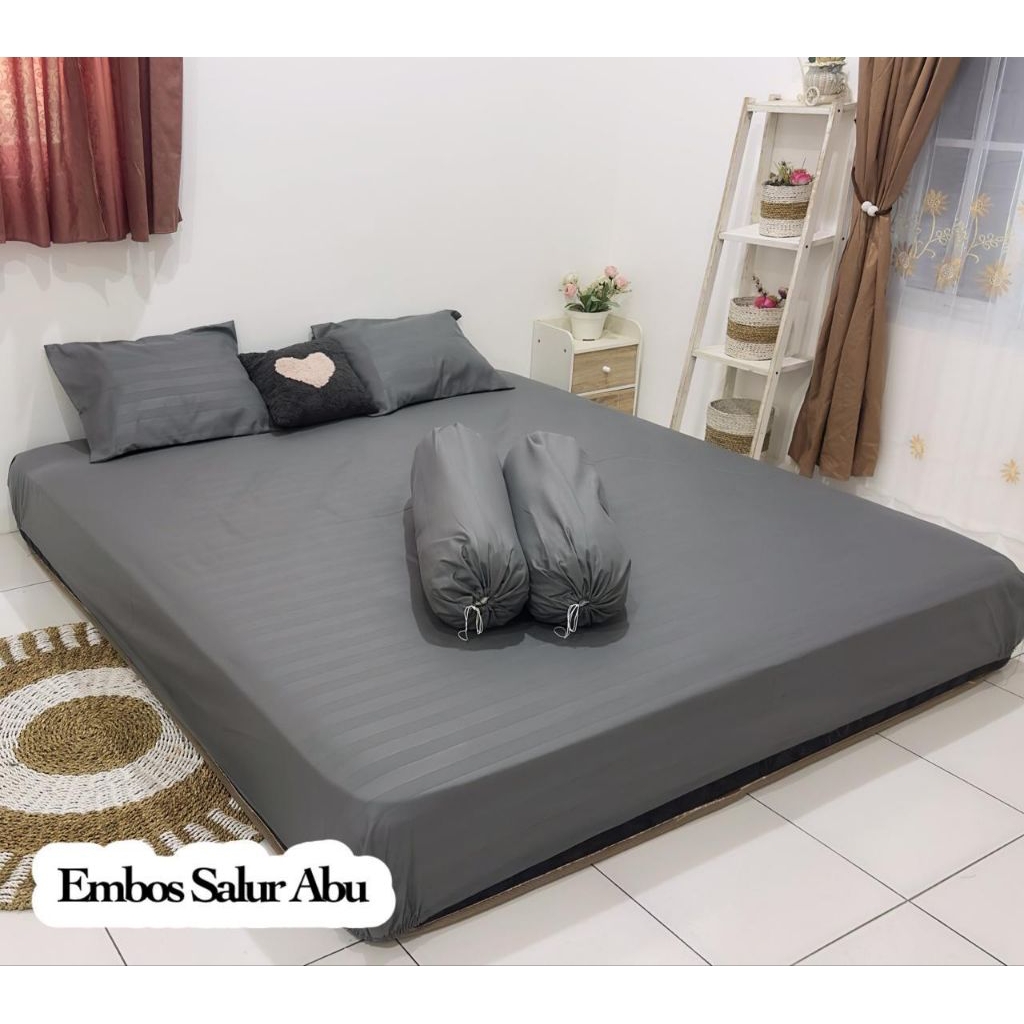 Sprei Polos Embos Katun Premium Gratis Sarung
