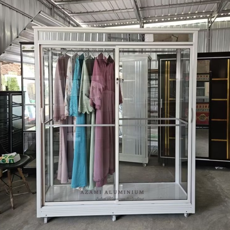 Lemari sliding / Lemari pakaian gantung /Lemari full gantungan /Lemari gantung gamis