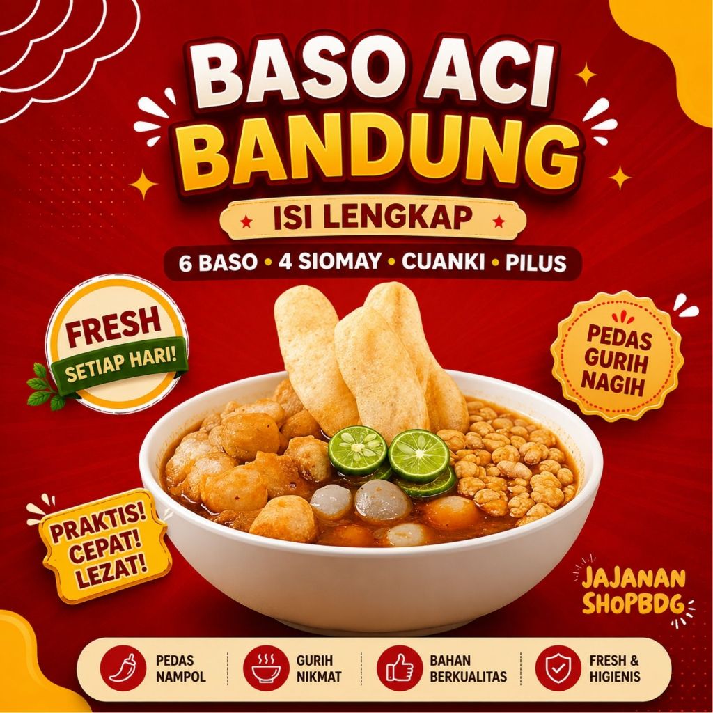 Baso aci instan homemade khas bandung/baso aci instan/boci