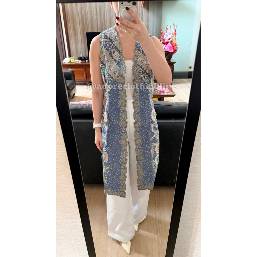 Atasan Batik Vest Scalop - Adore