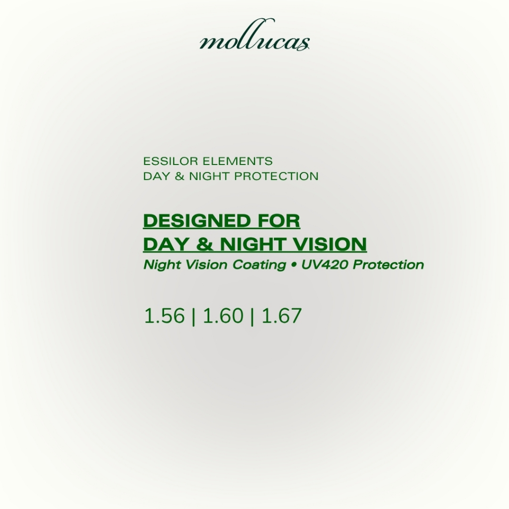 Mollucas - Essilor Elements Day and Night Protection | Lensa Berubah Warna (Photochromic) UV420