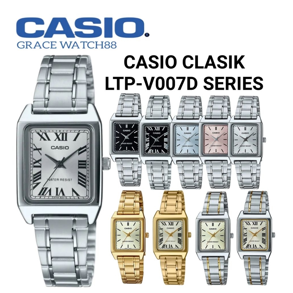 Jam tangan wanita casio original seri ltp-v007d casio model Classic casio Analog ltp-v007