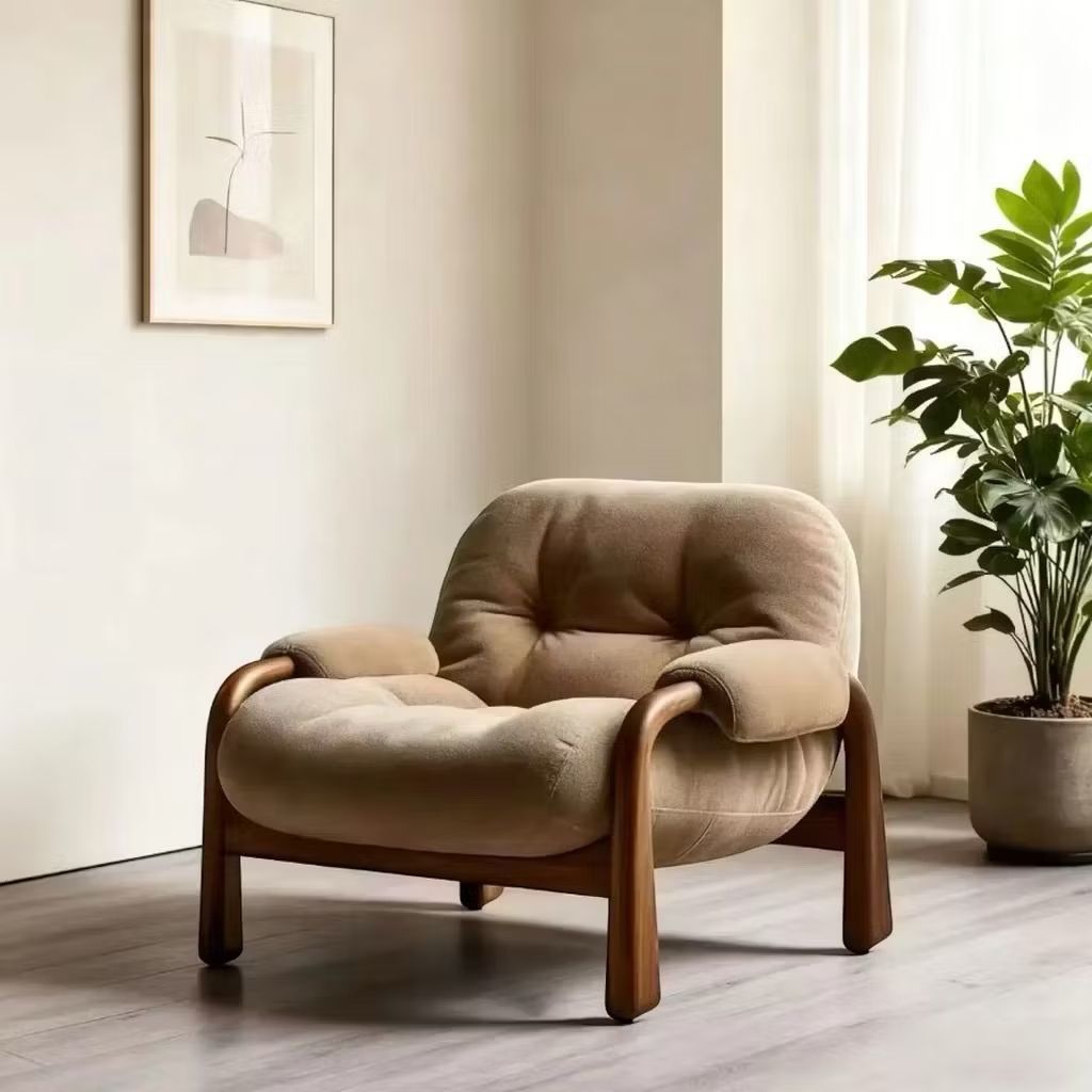 Kursi santai empuk custom terbaru sofa single elegan