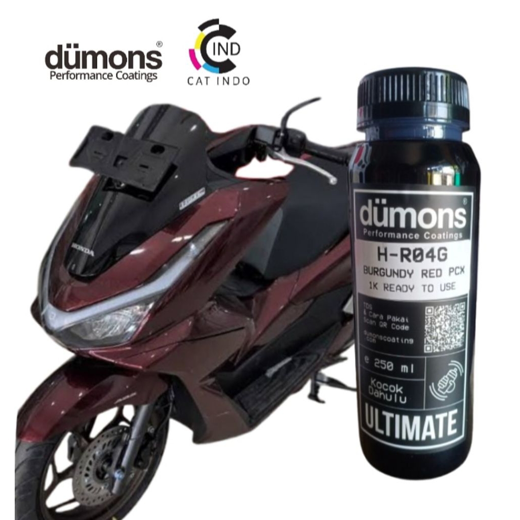 CAT PU PCX 1K BURGUNDY RED PCX H-R05G 250ML (Ready ro use)