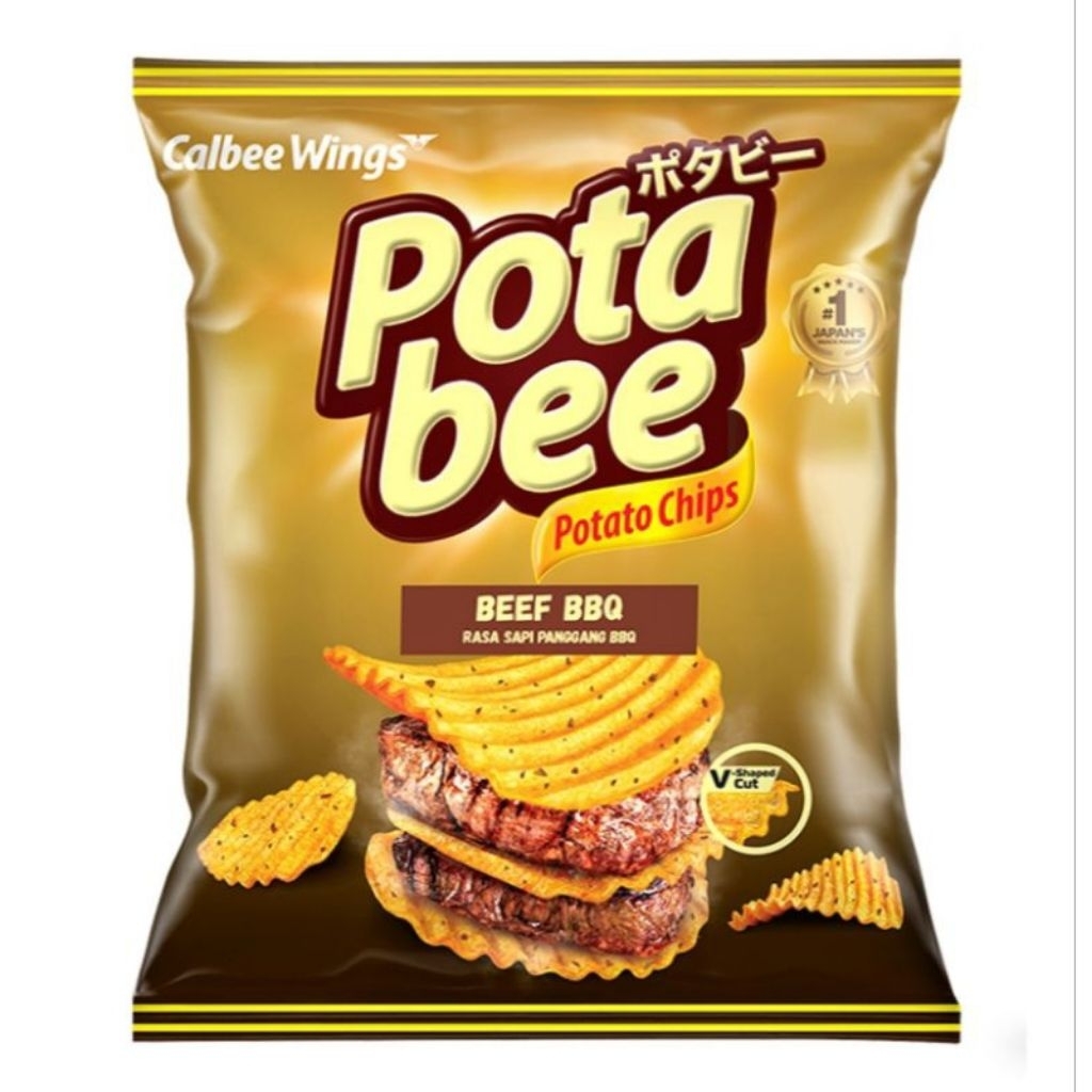 Pota Bee Potato Chips Beef BBQ 65 gr