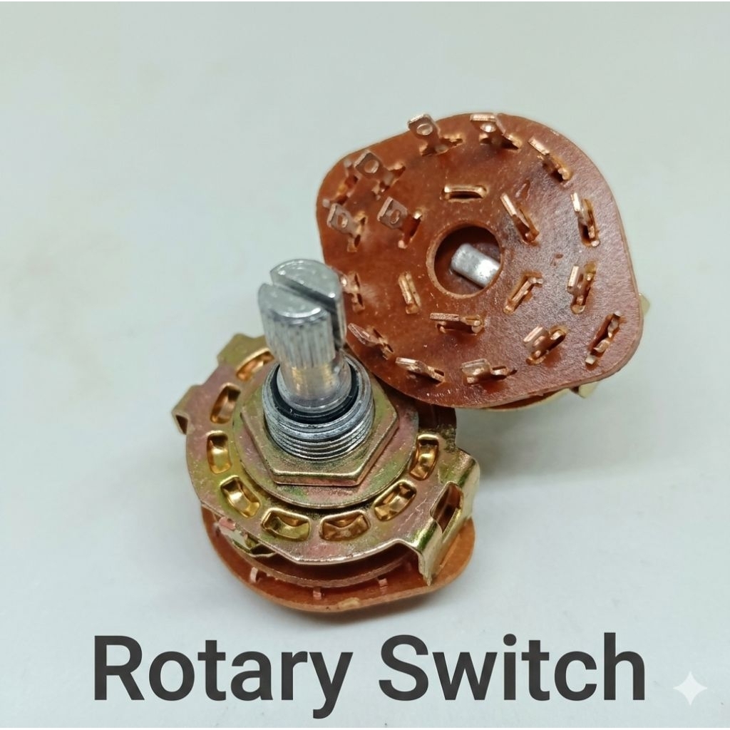 Rotary Switch 3x4 3 Pole 4 Posisi Saklar Selector Putar Audio Input Amplifier