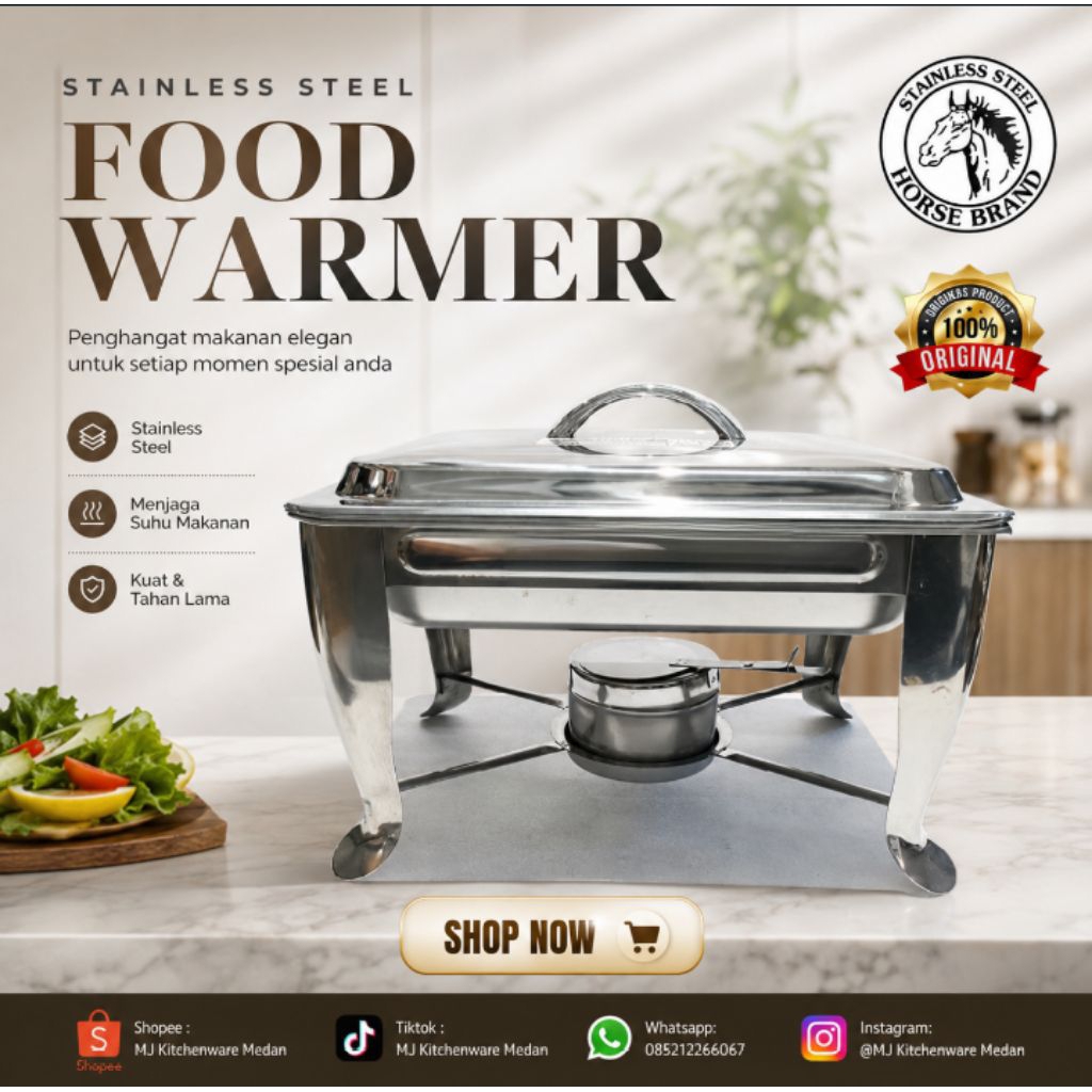 Chafing Dish Warmer Stove Horse Stainless