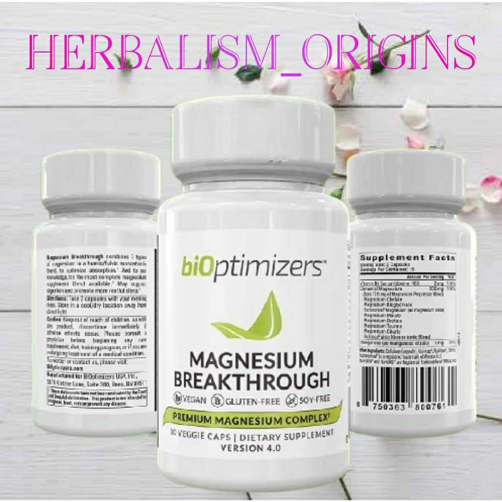 BIOPTIMIZERS MAGNESIUM BREAKTHROUGH SUPLEMEN MAGNESIUM KOMPLEK TEROBOSAN DARI BIOPTIMIZERS DENGAN 7 