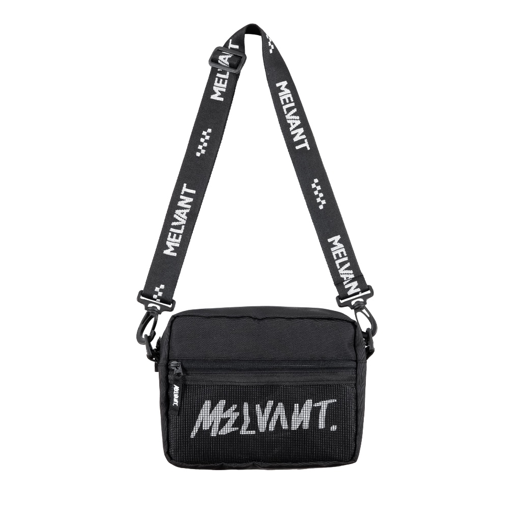 Melvant - MSL Yale Black Slingbag | Tas Selempang Hitam Pria
