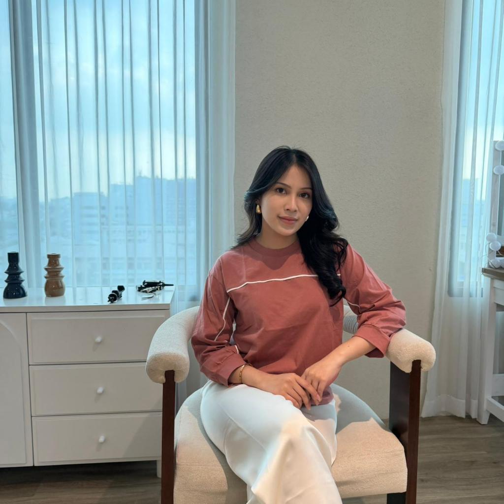 Baju Atasan Wanita Lengan Panjang Lisa Variasi Lis Legan Dan Dada Bahan Cotton Combed Terbaru