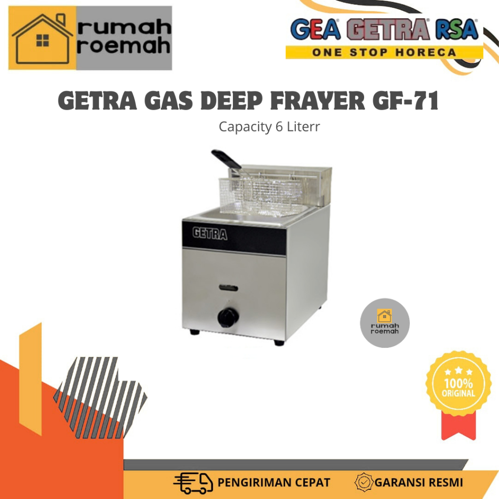 GETRA GAS DEEP FRYER GF-71/GAS DEEP FRYER GETRA 6 LITER /GAS DEEP FRYER GETRA