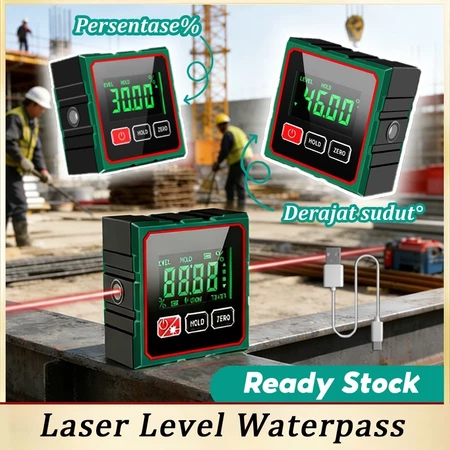 Laser Level Waterpass Laser Level Bangunan Waterpass Laser Multifungsi Laser Waterpass Alat Meteran 