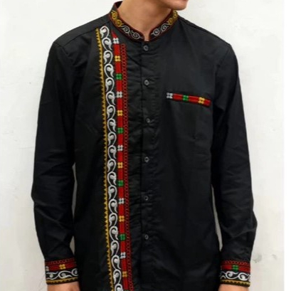 Baju Koko Bordir Khas Aceh (Kerawang Gayo & Pintu Aceh)