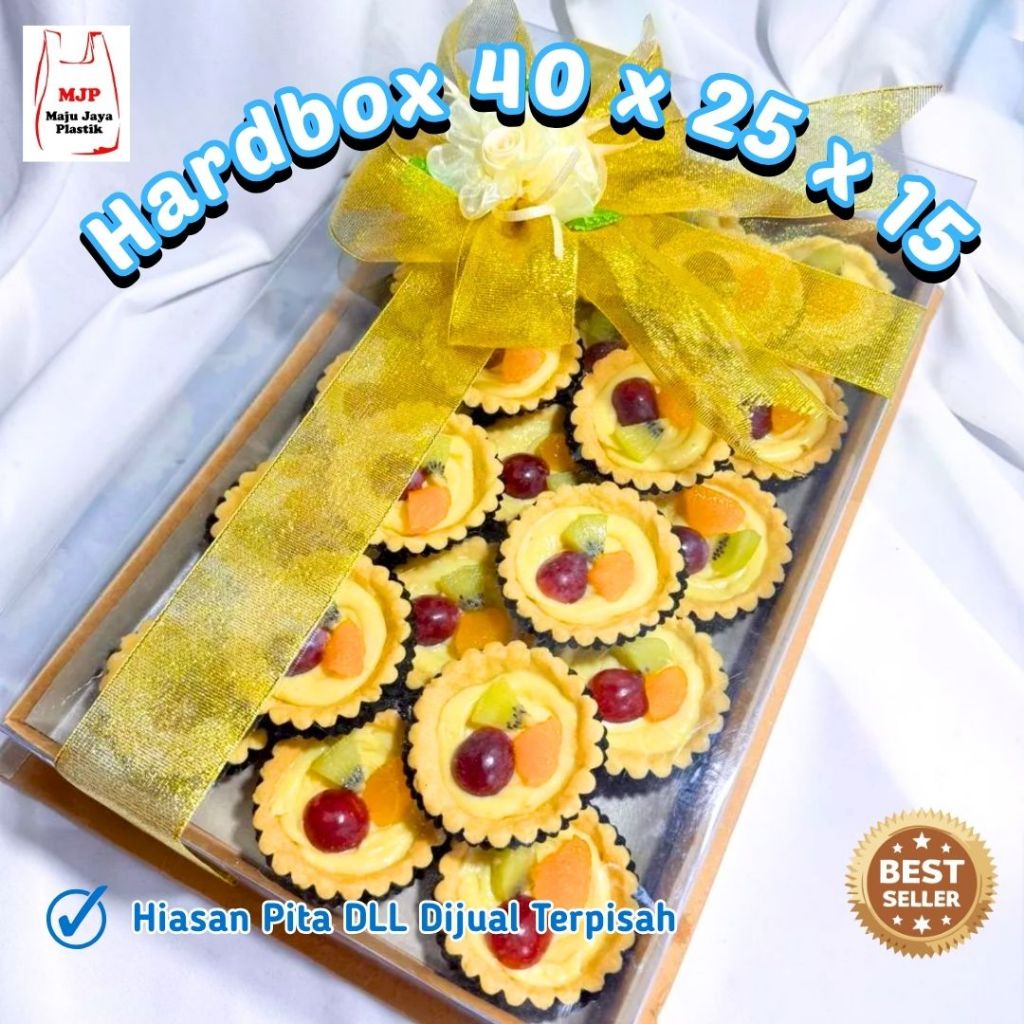 Box Mika Hardbox Kue Tart Premium 40x25x15 Kotak Puding Seserahan Hampers Elegan