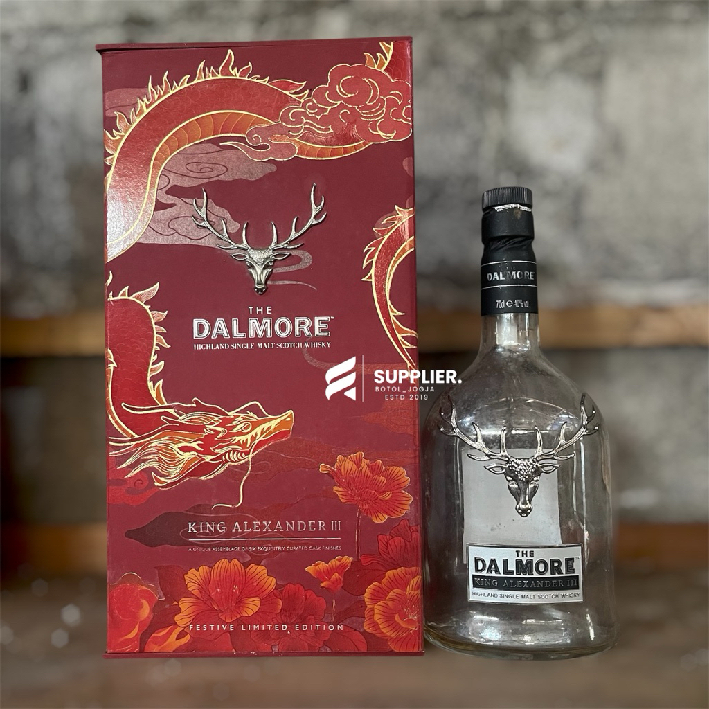 Botol bekas botol kosong Dalmore King Alexander 3 Special Edition cocok untuk koleksi, pajangan kama