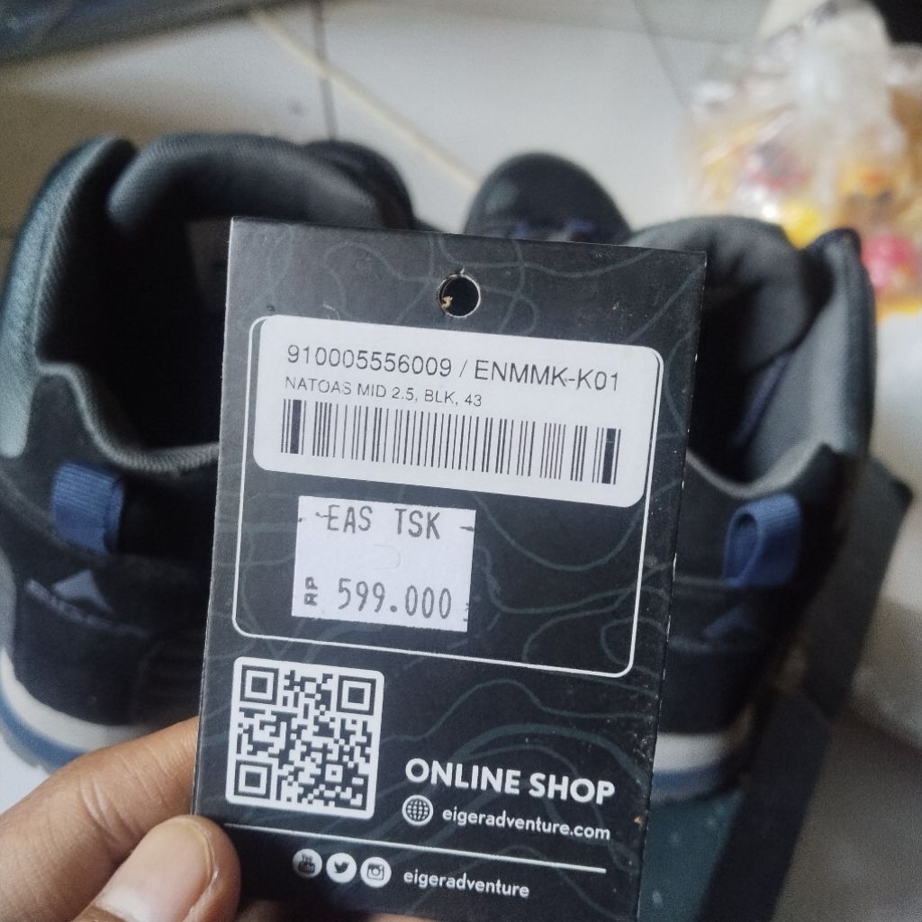 Sepatu Eiger Original 100% | Natoas Mid size 43