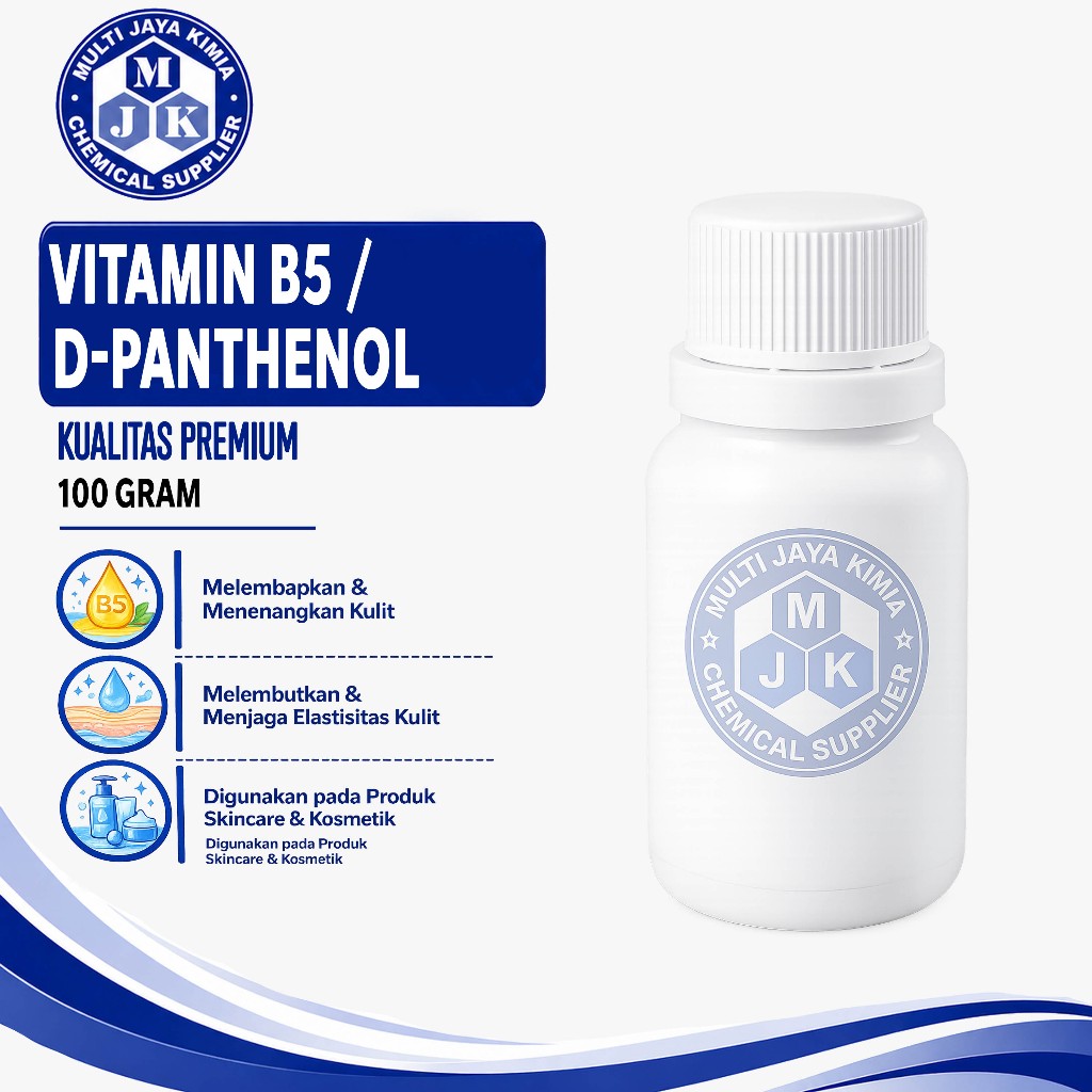 Vitamin B5/D-Panthenol 100Gram Cairan Pelembab /