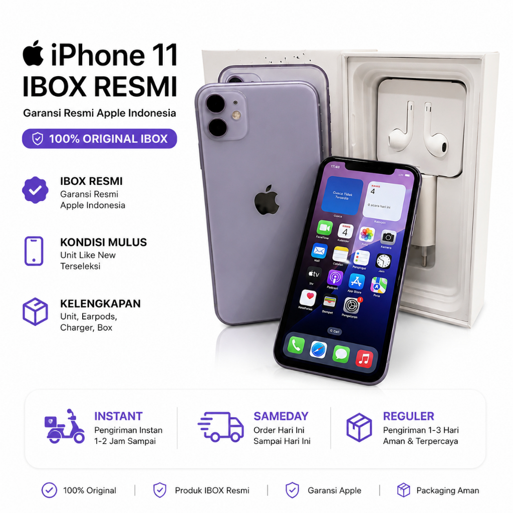 Iphone 11 iBox 64 GB second mulus original 100%