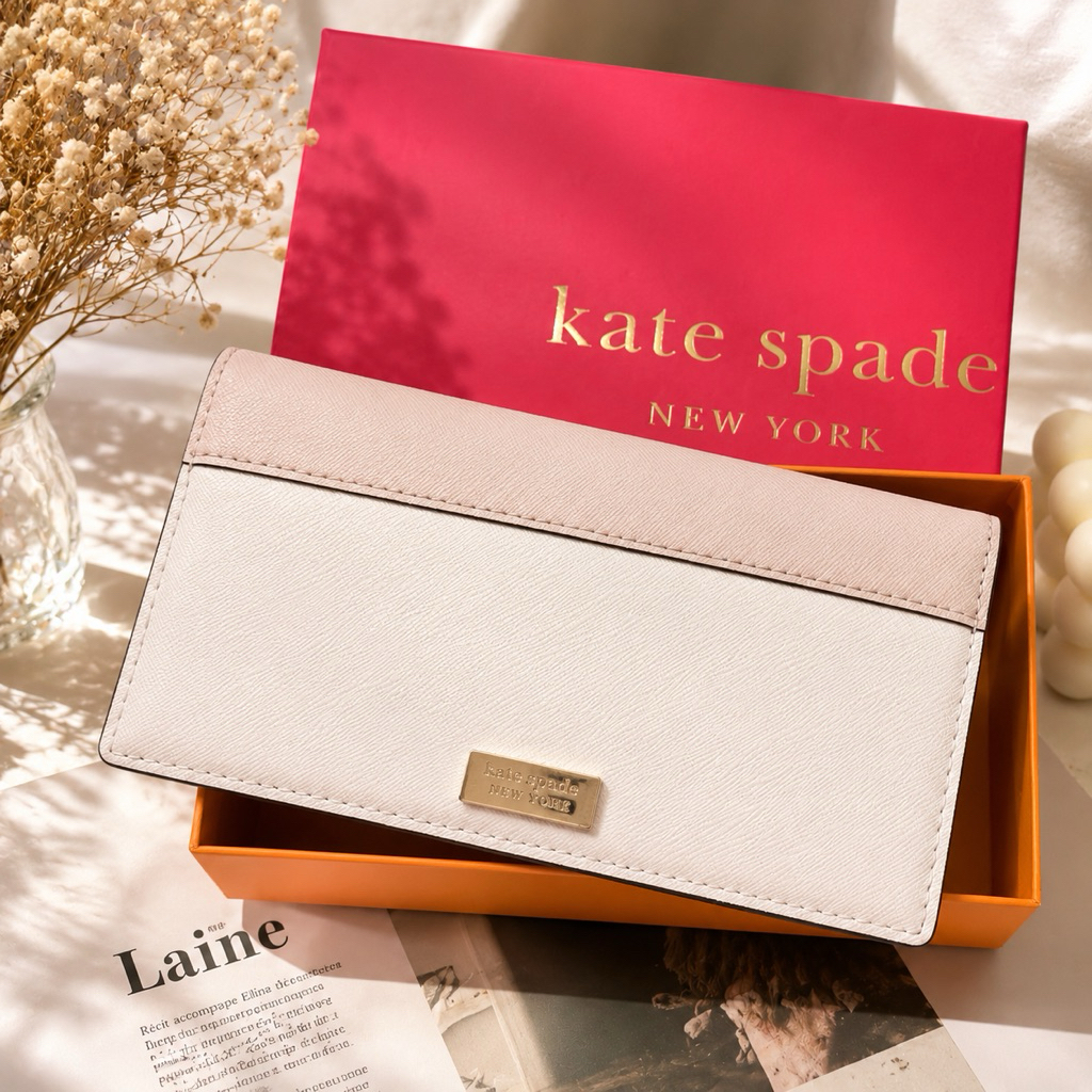 Dompet Wanita Kate Spade Original Never been use  Warna Cream Pink