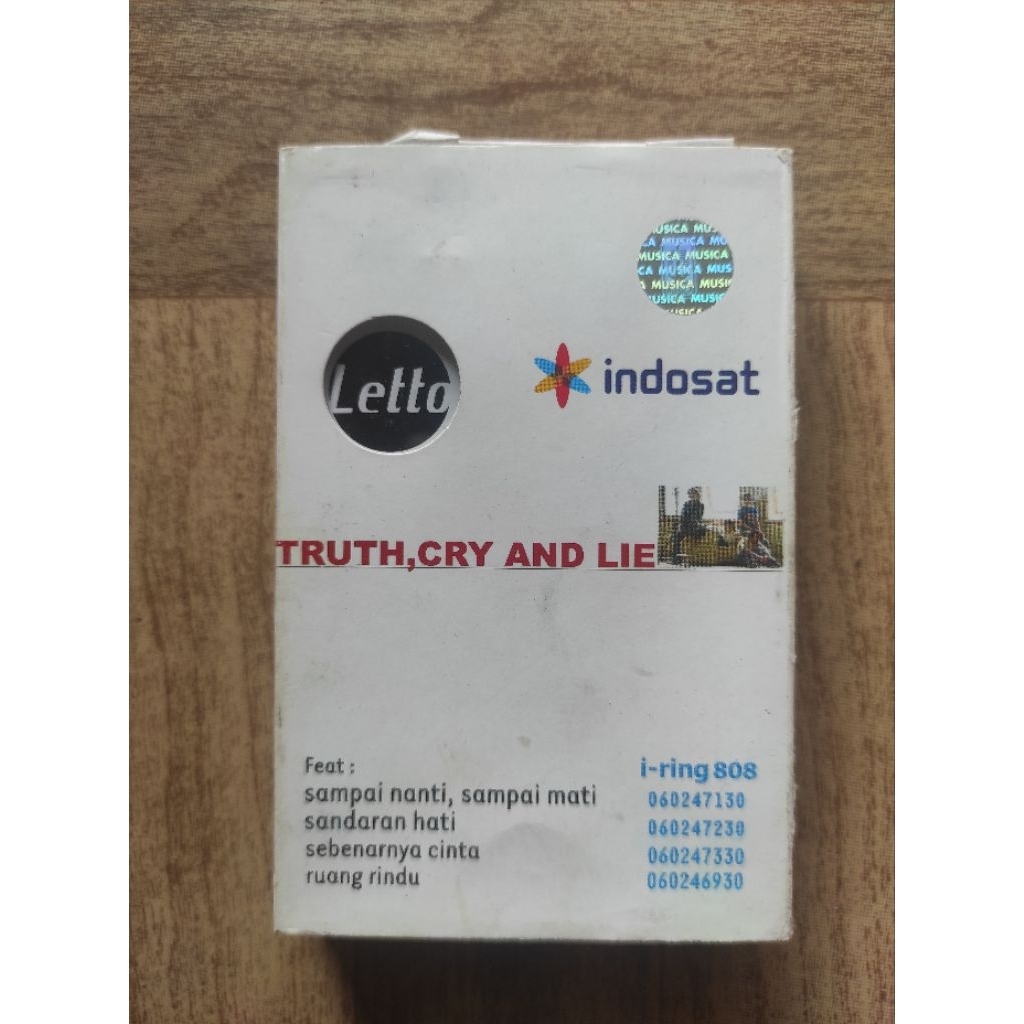 kaset pita LETTO "truth, cry and lie"