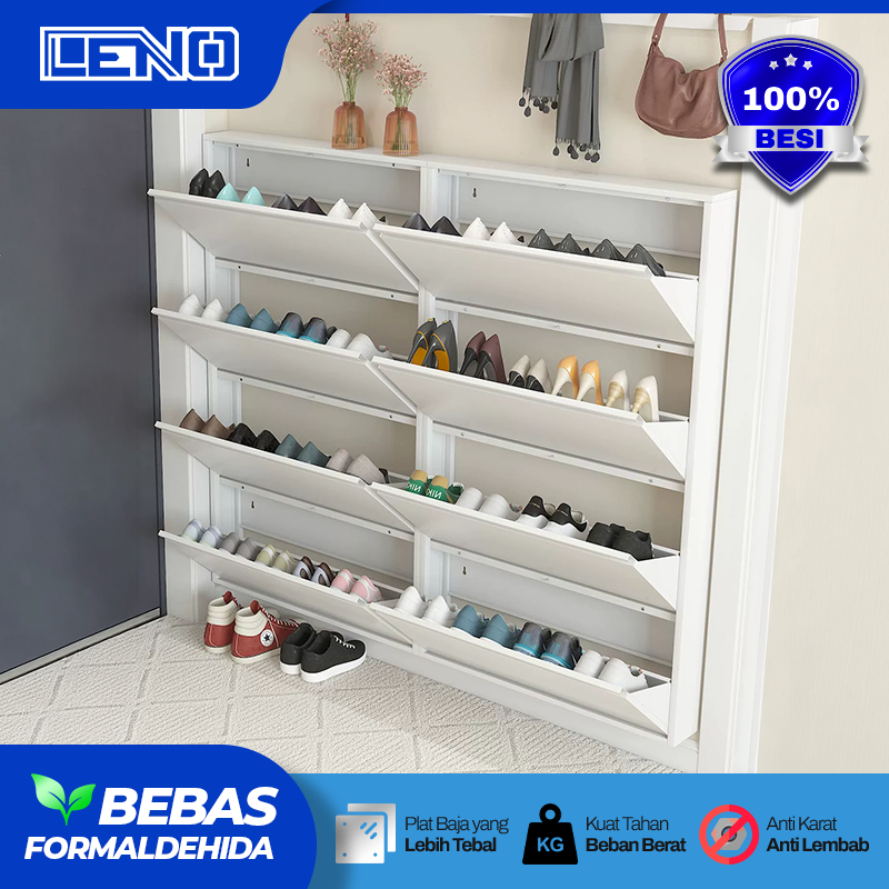 RAK SEPATU BESI LEMARI SEPATU SUSUN TERTUTUP RAK SEPATU BESI KUAT TEBAL DAN KOKOH FULL PLAT BESI