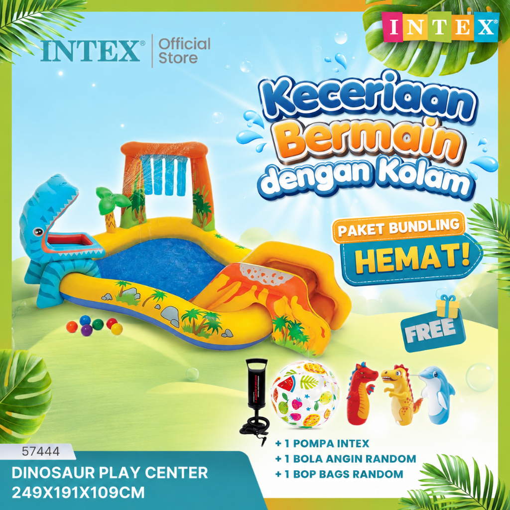 Kolam Renang Intex Dinosaur Play Center 57444