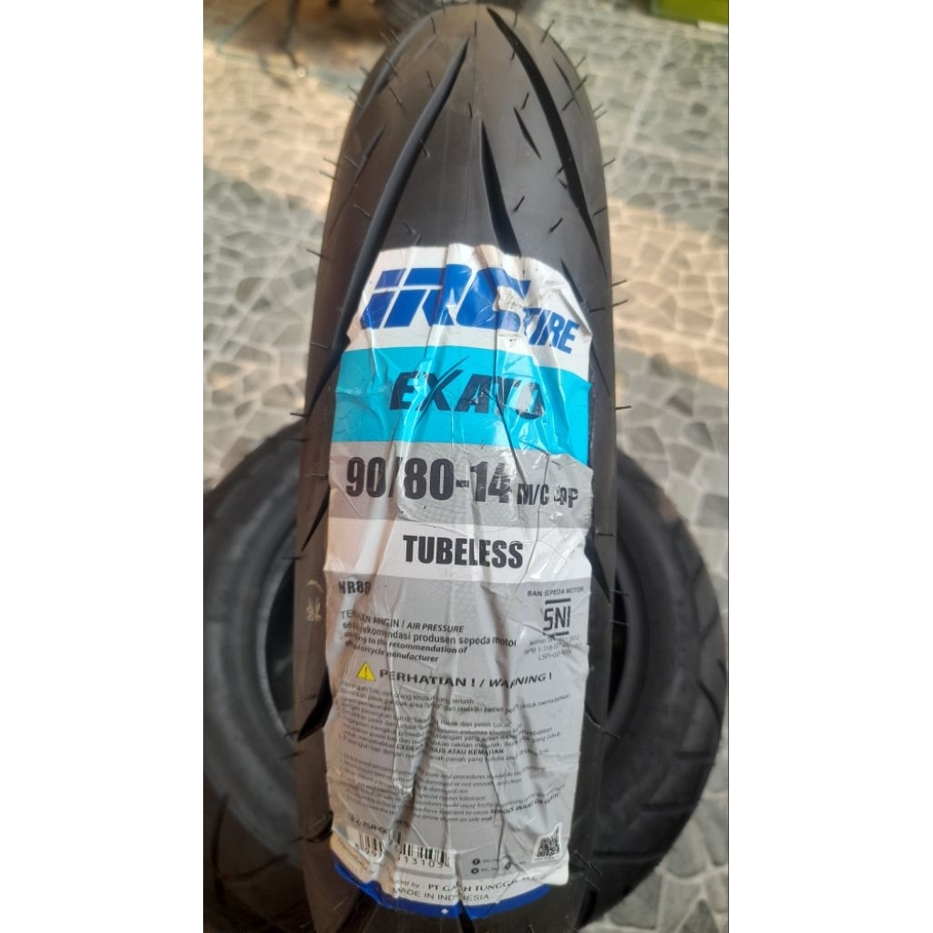IRC EXATO 90/80-14 TUBELESS Free Pentil Produksi 2026