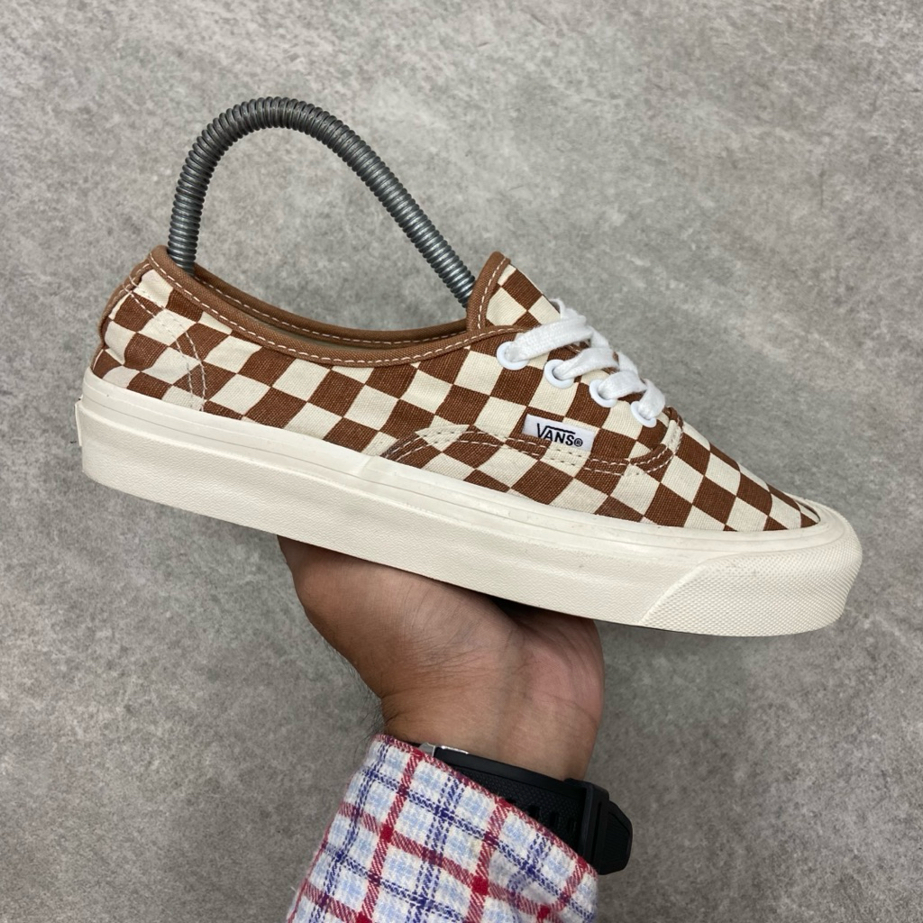 [Size 38] Vans Authentic 44 DX Anaheim Factory OG ‘Checkerboard - Chipmunk’ (VN0005U8GWT) Second Ori