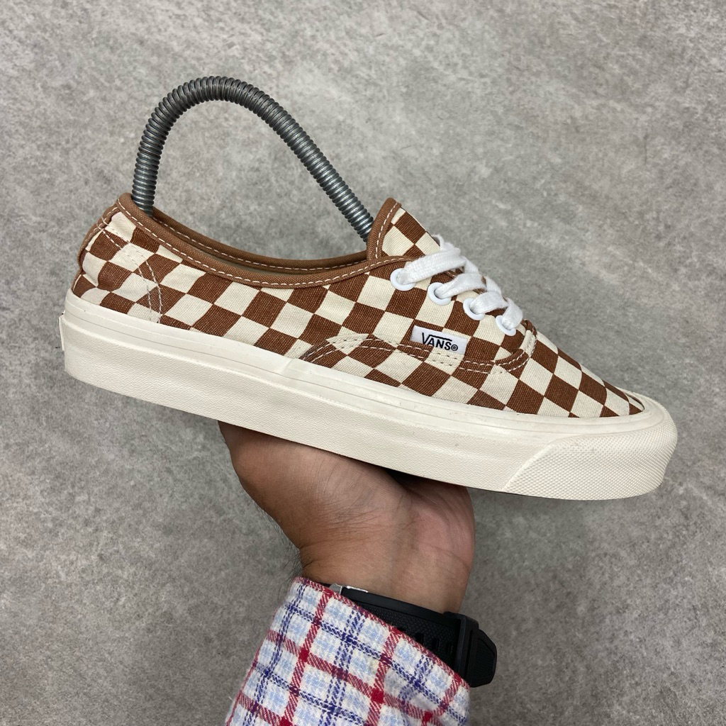 [Size 38] Rare Vans Authentic 44 DX Anaheim Factory OG ‘Checkerboard - Chipmunk’ (VN0005U8GWT) Secon
