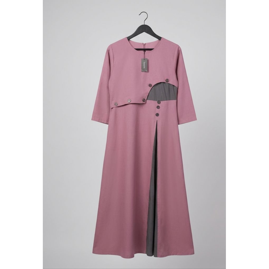 gamis pink abu